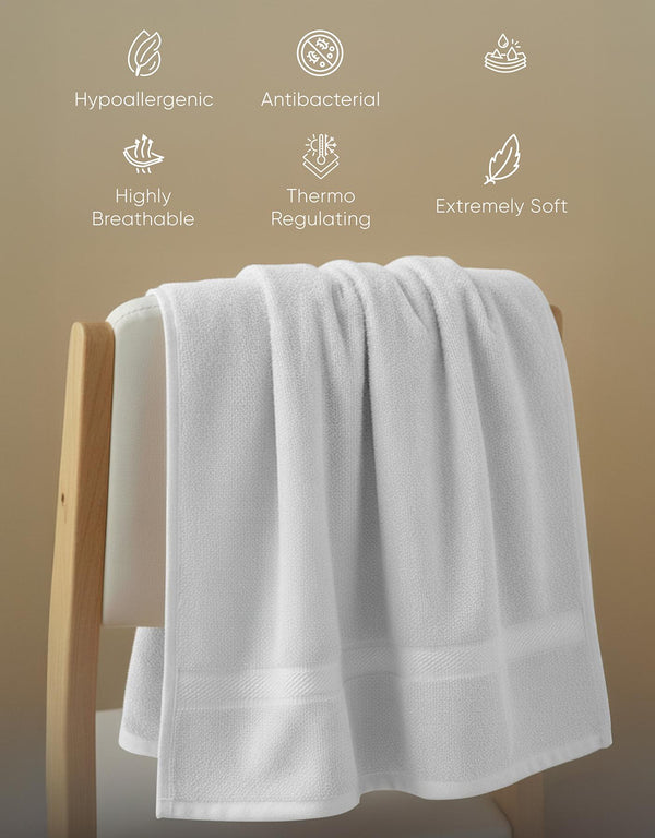 Premium Bamboo Bath Towel 550 GSM – Ultra Soft, Super Absorbent & Quick Dry