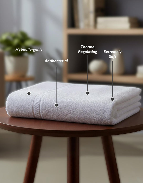 Premium Bamboo Bath Towel 550 GSM – Ultra Soft, Super Absorbent & Quick Dry