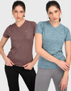 V Neck T Shirt for Women Combo