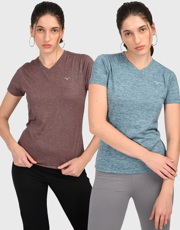 V Neck T Shirt for Women Combo