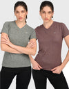 V Neck T Shirt for Women Combo