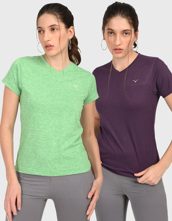 V Neck T Shirt for Women Combo