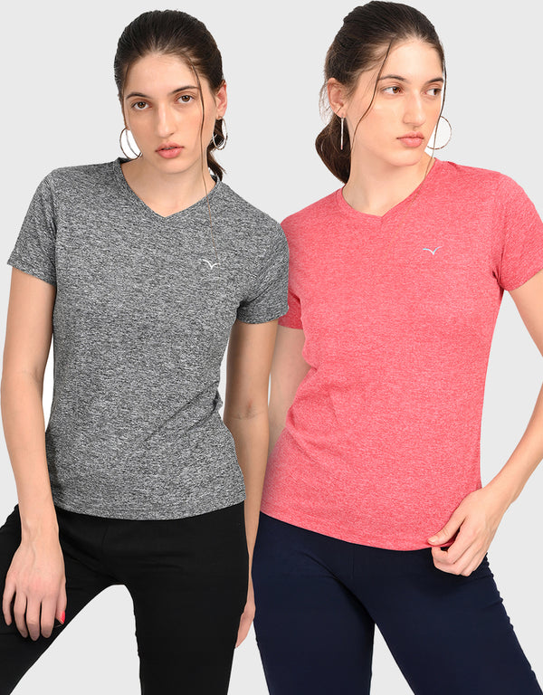 V-Neck Tshirt-Combo for Women