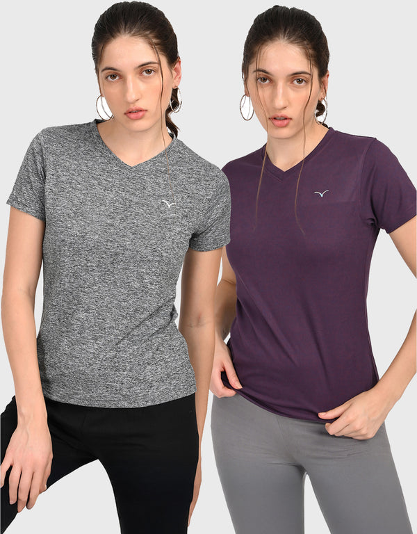 V Neck T Shirt for Women Combo