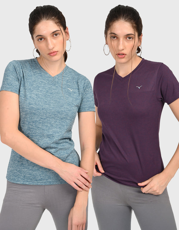 V Neck T Shirt for Women Combo