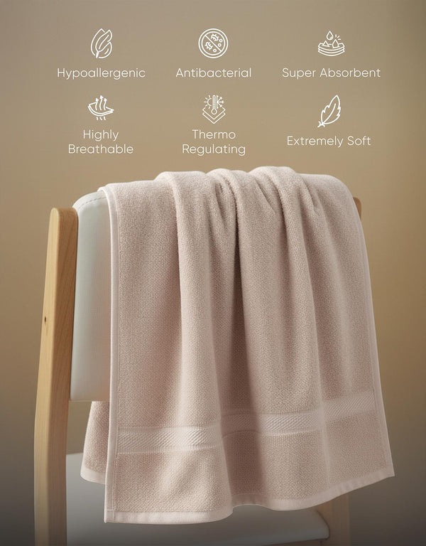 Premium Bamboo Bath Towel 550 GSM – Ultra Soft, Super Absorbent & Quick Dry
