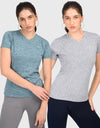 V Neck T Shirt for Women Combo