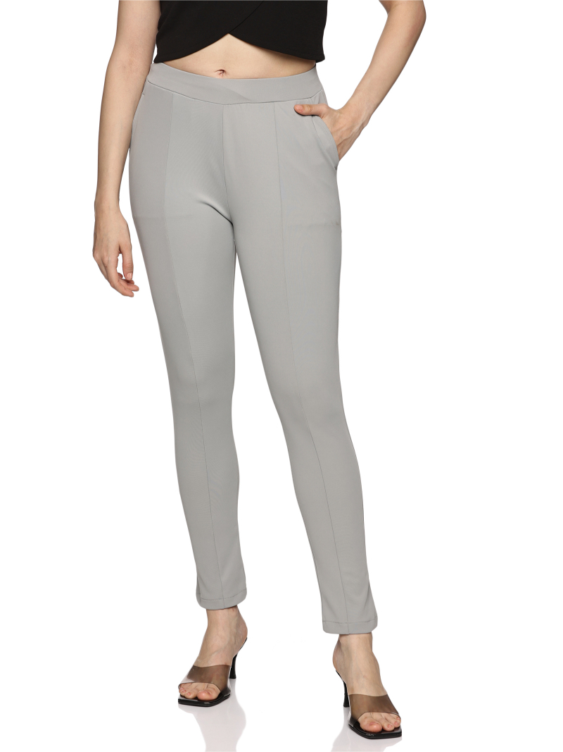 Ponte Pants (Ghost Grey)