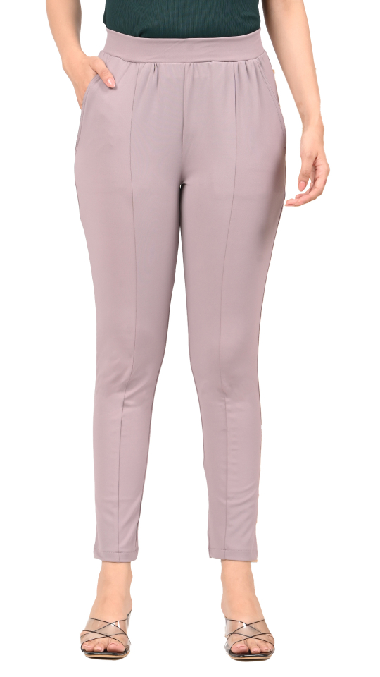 Ponte Pants (Dusty Rose)- Women’s Formal Slacks