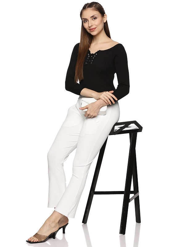Bell Bottom for Women (White)